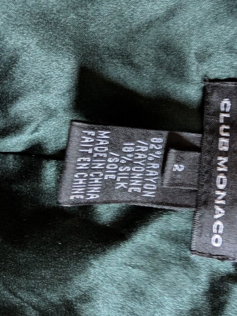Club Monaco Velvet wrap-style midi dress, size 2 - Picture 7 of 7